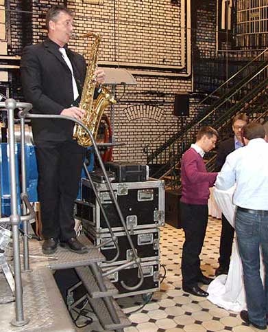 Firmenevent mit Saxophon